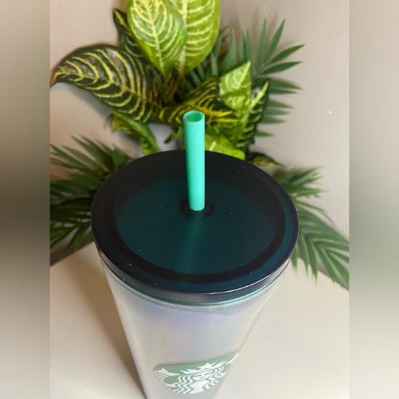 🌟NWT Starbucks Iridescent Teal Green Blue Holographic Tumbler St. Patrick’s Day - Picture 11 of 12